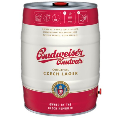 Bia Budweiser Budvar Original 5% - bom 5 lít 