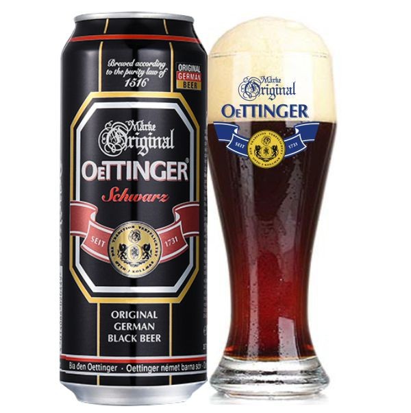 Bia Oettinger đen vị bia đen béo ngậy đánh tan cơn khát ngày hè.