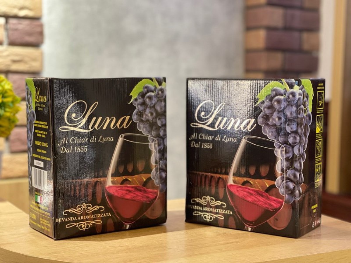 Vang bịch ngọt Luna Rosso Dolce 10% - bịch 3 lít