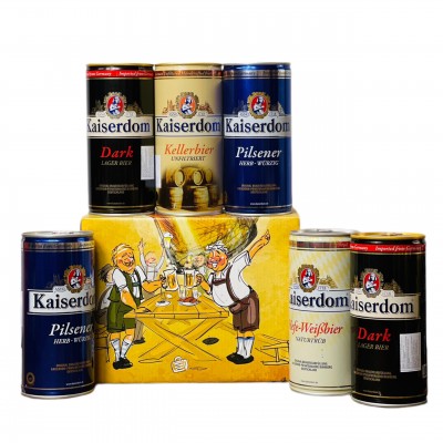 Hộp quà 6 lon bia Kaiserdom Đức