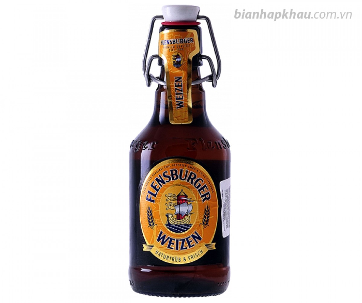 Bia Flensburger Weizen 5.1% nút sứ – chai 330ml