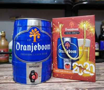 Bia Oranjeboom Premium Lager Imported 5%-Bom 5l