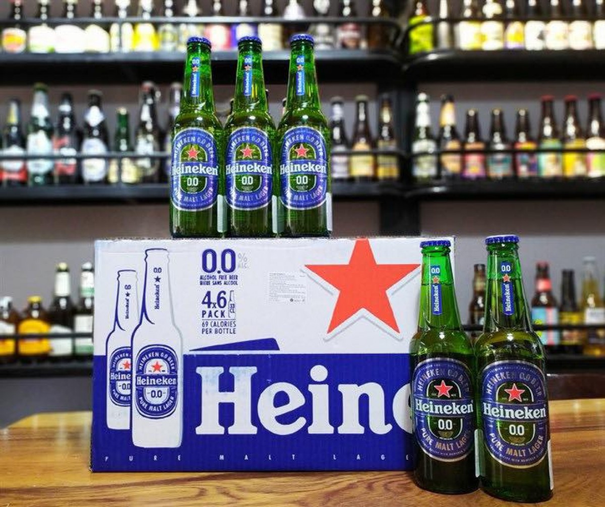 Bia Heineken Không Cồn 0%-Chai 250ml 