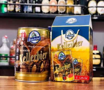 Bia Monchshof Kellerbier 5,4%-bom 5 lít